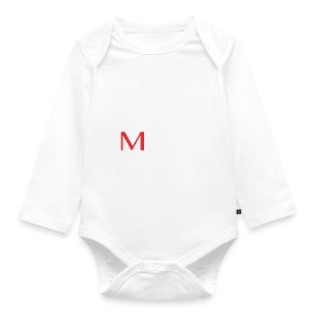Geboren, um mild zu sein - Baby Bio-Langarm-Body - Weiß - Vorne