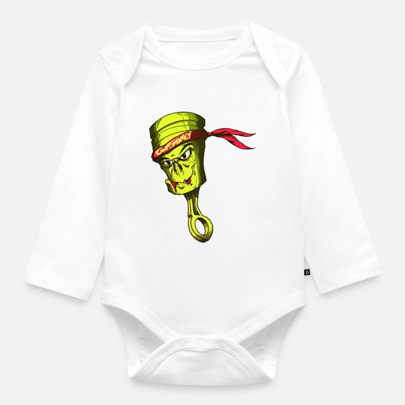 GROMPY GROMSP!RACY - Baby Bio-Langarm-Body - Weiß