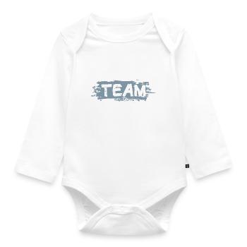 Équipe de badminton - Body Bébé bio manches longues - blanc - Devant