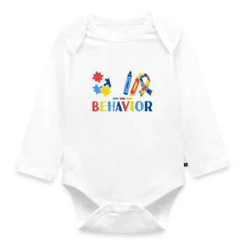 Behavior Analysts Crew ABA Therapist Behavioral - Organic Longsleeve Baby Bodysuit - white - Front