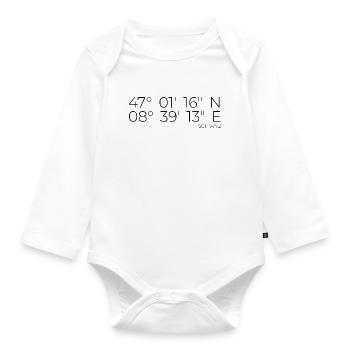 coordinates Schwyz - Organic Longsleeve Baby Bodysuit - white - Front