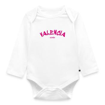 Valencia - España - Spain - Spain - Organic Longsleeve Baby Bodysuit - white - Front
