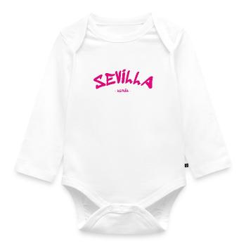 Sevilla - España - Espagne - Espagne - Body Bébé bio manches longues - blanc - Devant