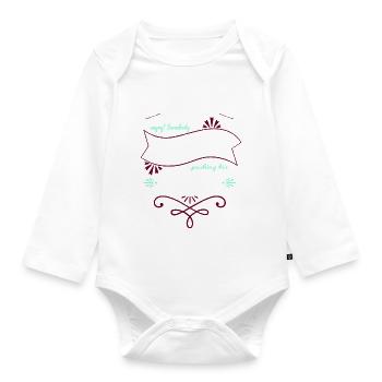 colony sci fi engineering robotics engineering - Organic Longsleeve Baby Bodysuit - white - Front
