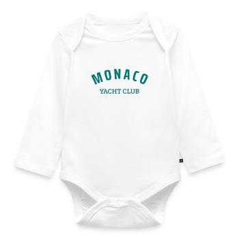 Monaco Yacht Club - Monte Carlo - Voilier - Body Bébé bio manches longues - blanc - Devant