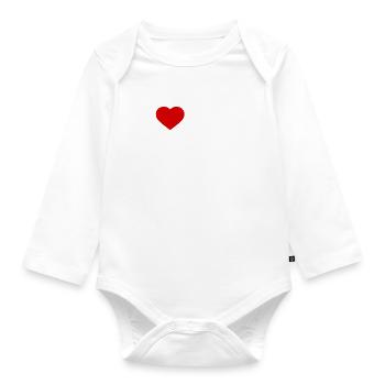 I love my girlfriend - Baby Bio-Langarm-Body - Weiß - Vorne