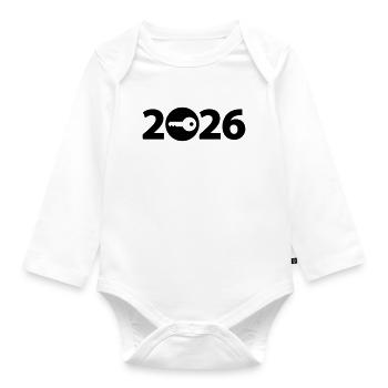 Client 2026, locksmith 2026 - Organic Longsleeve Baby Bodysuit - white - Front