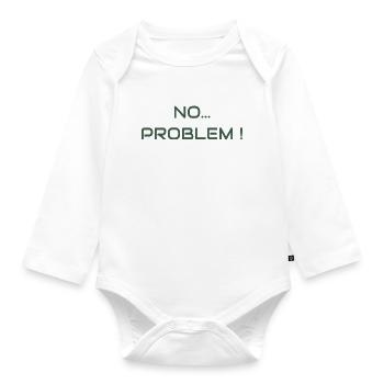 Kein Problem! Die Einstellungsstimmung - Baby Bio-Langarm-Body - Weiß - Vorne