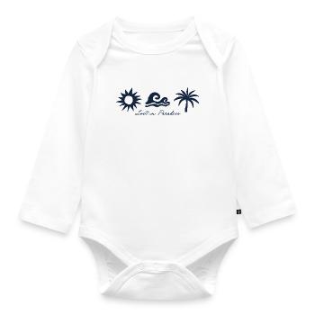 LostinParadise - Organic Longsleeve Baby Bodysuit - white - Front
