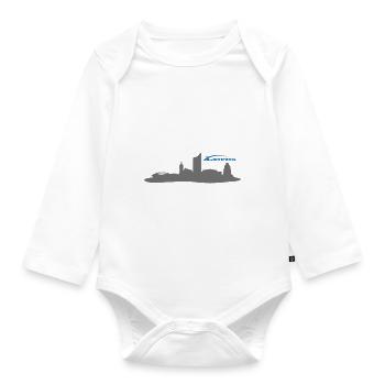 Leipzig - Baby Bio-Langarm-Body - Weiß - Vorne