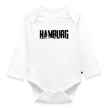 Hamburg - Organic Longsleeve Baby Bodysuit - white - Front