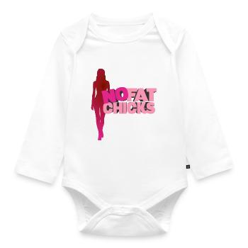 Keine dicken Frauen - Baby Bio-Langarm-Body - Weiß - Vorne