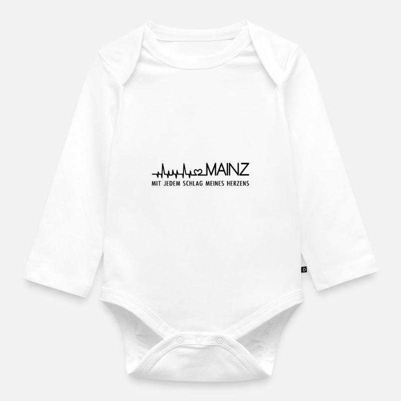 Mainz - Baby Bio-Langarm-Body - Weiß