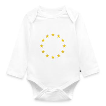Stelle Europa Stars Europa - Body ecologico per neonato a manica lunga - bianco - Fronte