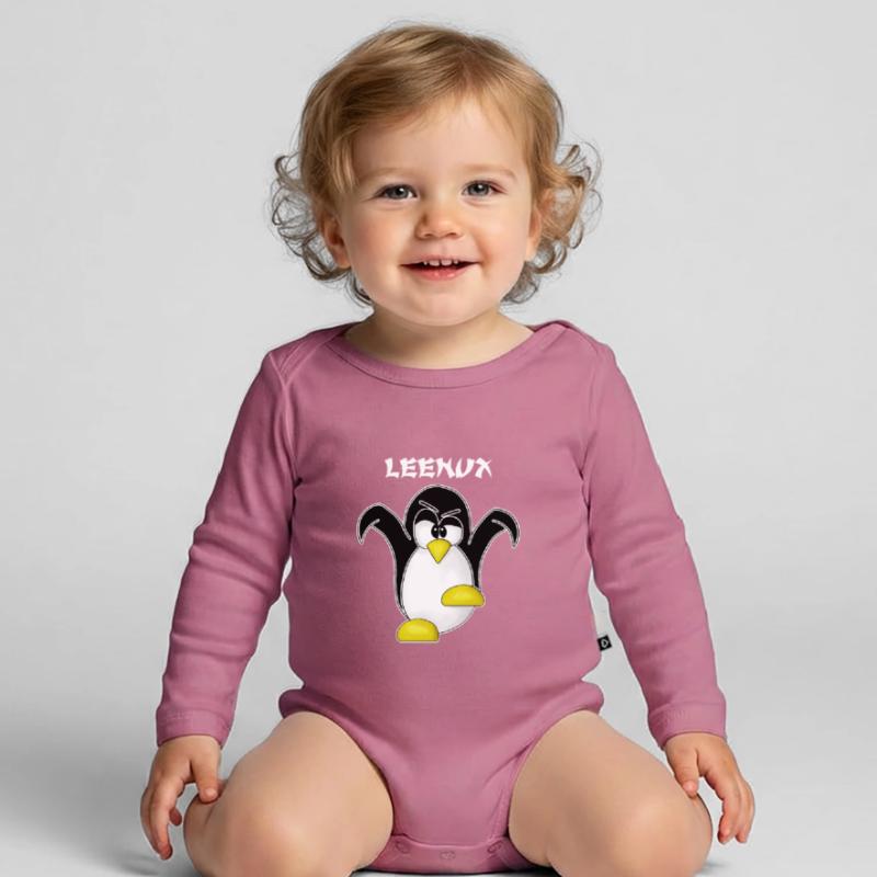 Linux Computer Nerd Geek Computer Science Admin Gift Organic Longsleeve Baby Bodysuit