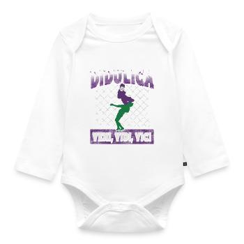 Didulica : Veni, Vidi, Vici – légende du football - Body Bébé bio manches longues - blanc - Devant