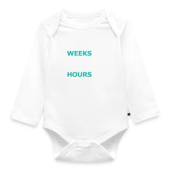 Weeks of Coding can save Hours of Planning - Baby Bio-Langarm-Body - Weiß - Vorne