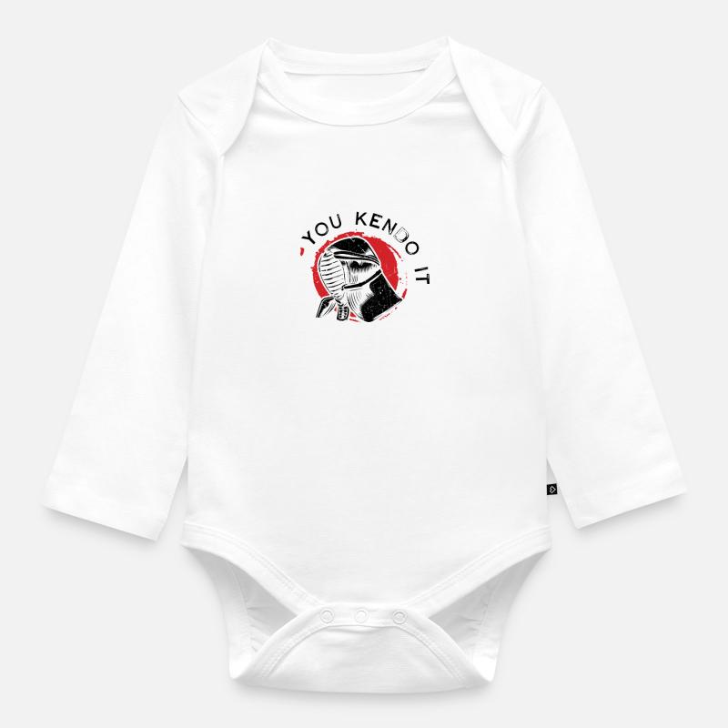 You Kendo It - Body Bébé bio manches longues - blanc