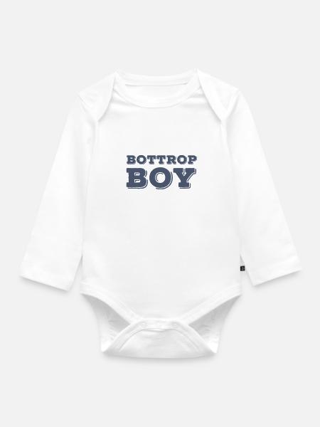 Bottrop Boy - Baby Bio-Langarm-Body - Weiß