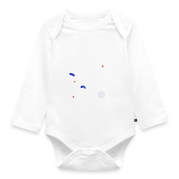 Gotthard Pass Passo del San Gottardo Serpentine - Organic Longsleeve Baby Bodysuit - white - Front