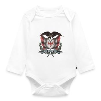 Tyrolean pride: eternal loyalty to the province of Tyrol - Organic Longsleeve Baby Bodysuit - white - Front