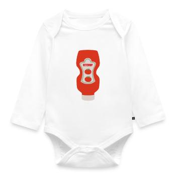 Ketchup - Organic Longsleeve Baby Bodysuit - white - Front
