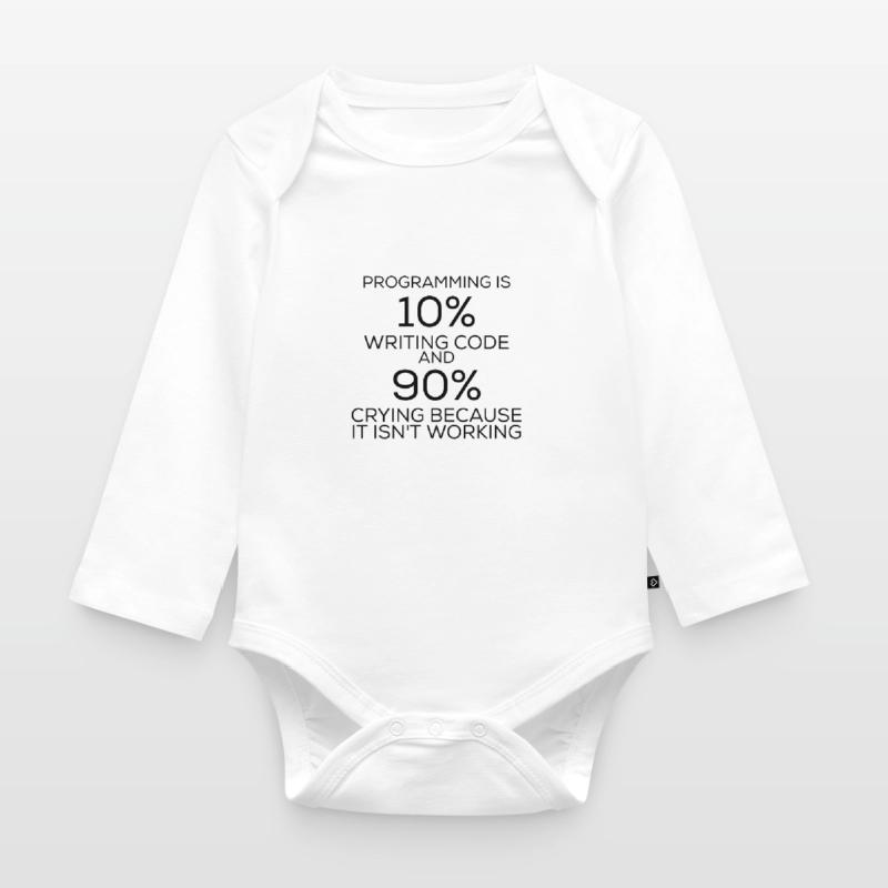 Programmation de programmation drôle d'énonciation Body Bébé bio manches longues