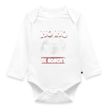 Ho Ho Hoit di Goschn – Witziges Weihnachts-Design - Baby Bio-Langarm-Body - Weiß - Vorne