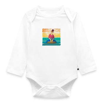 Töpfern Töpferscheibe Töpfer Handarbeit Vintage - Baby Bio-Langarm-Body - Weiß - Vorne