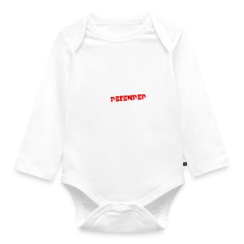Dissertation soutenue 2 - Body Bébé bio manches longues - blanc - Devant