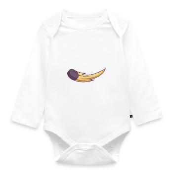 Hokey Puck - Organic Longsleeve Baby Bodysuit - white - Front