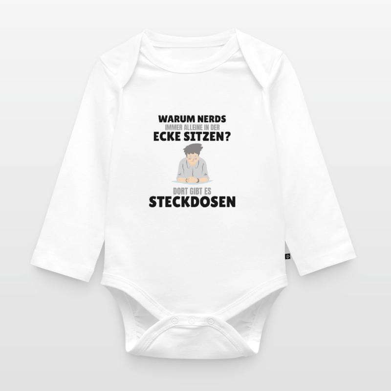 Nerds Nerd Programmierer Informatiker Computer Baby Bio-Langarm-Body