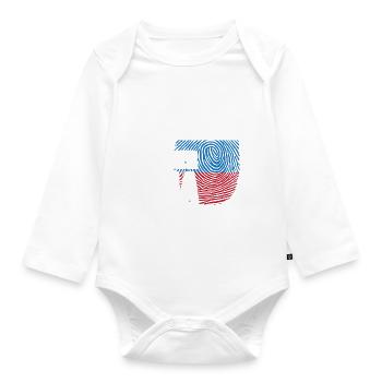Russland DNA Russe Russin Geschenk Russisch - Baby Bio-Langarm-Body - Weiß - Vorne