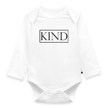 KIND - Baby Bio-Langarm-Body - Weiß - Vorne