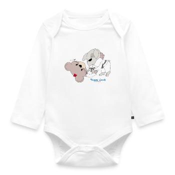 Happy Louis - BJJ - Body Bébé bio manches longues - blanc - Devant