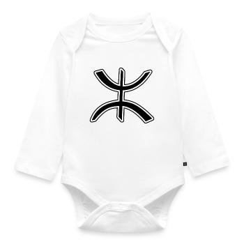Amazigh Berbère - Body Bébé bio manches longues - blanc - Devant