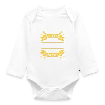 Breton Parfait Idée Cadeau Humour Bretagne - Body Bébé bio manches longues - blanc - Devant