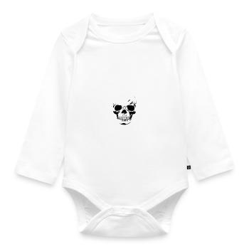 Nein ich mag Menschen generell nicht Cooler Spruch - Baby Bio-Langarm-Body - Weiß - Vorne