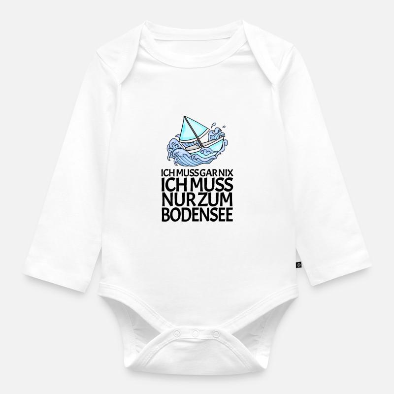 Bodensee - Baby Bio-Langarm-Body - Weiß