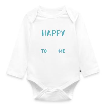 Happy Birdie To Me Golfspieler Golf Spielen Golfer - Body Bébé bio manches longues - blanc - Devant
