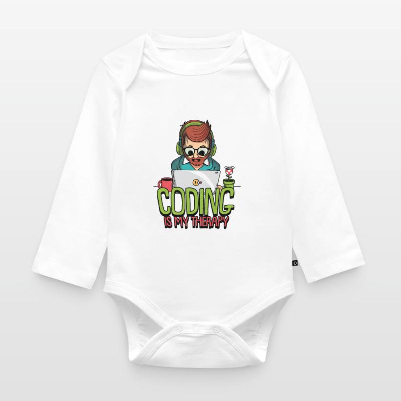 Hacking Programmer Hacker Code Coding Gift Organic Longsleeve Baby Bodysuit