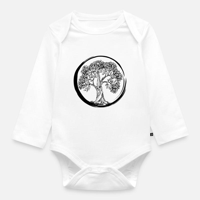 Zen - Body Bébé bio manches longues - blanc