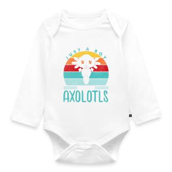 Axolotl - Body Bébé bio manches longues - blanc - Devant