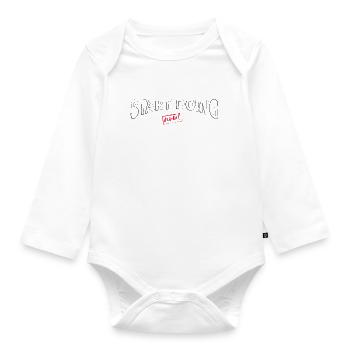 Start Doing now - Organic Longsleeve Baby Bodysuit - white - Front