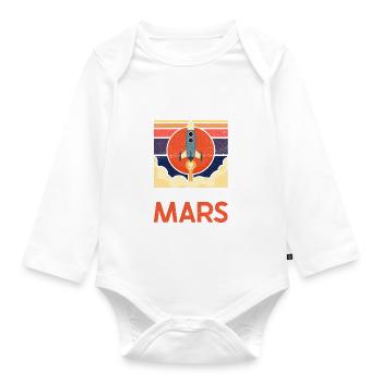 Screw This - I'm Going To Mars - Mars Planet - Organic Longsleeve Baby Bodysuit - white - Front