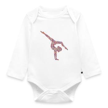 Gymnastique Gymnastique Gymnaste - Body Bébé bio manches longues - blanc - Devant