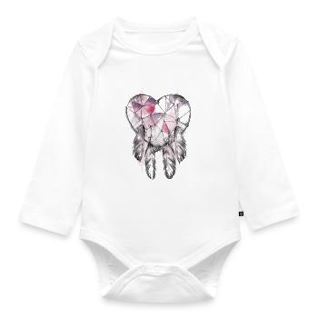 Indianische Kultur Indian Dreamcatcher - Baby Bio-Langarm-Body - Weiß - Vorne