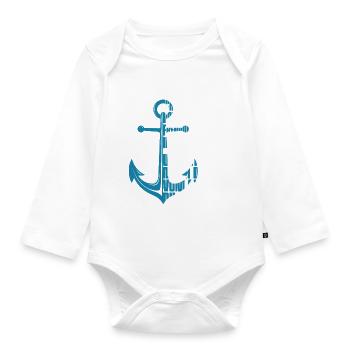 Ich bin die Norddeutsche Freundlichkeit in Person! - Baby Bio-Langarm-Body - Weiß - Vorne