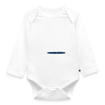 Abschiedsgeschenk Jobwechsel Kollege - Baby Bio-Langarm-Body - Weiß - Vorne