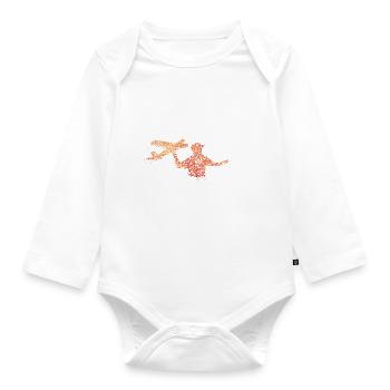 Modellbauer Modellflugzeug Modellfliegen - Baby Bio-Langarm-Body - Weiß - Vorne